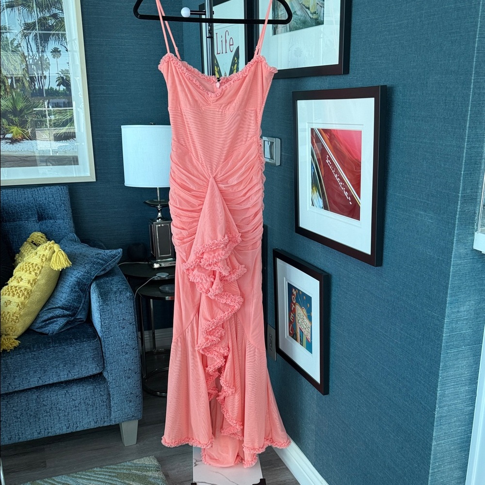 House of CB Coral Maxi Dress with Ruffle Detail